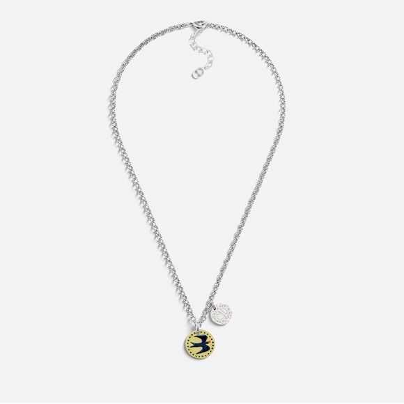 New Dior x Hylton Nel Bird Pendant Silver Necklace